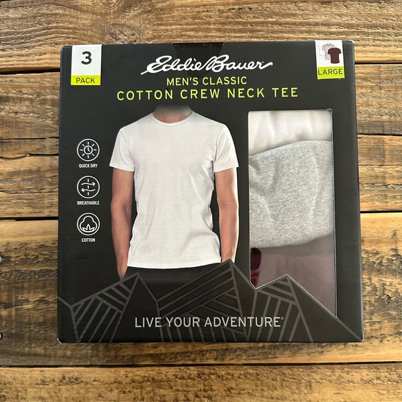 Eddie Bauer Other - Eddie Bauer 3 pack men’s classic cotton crewneck t-shirts